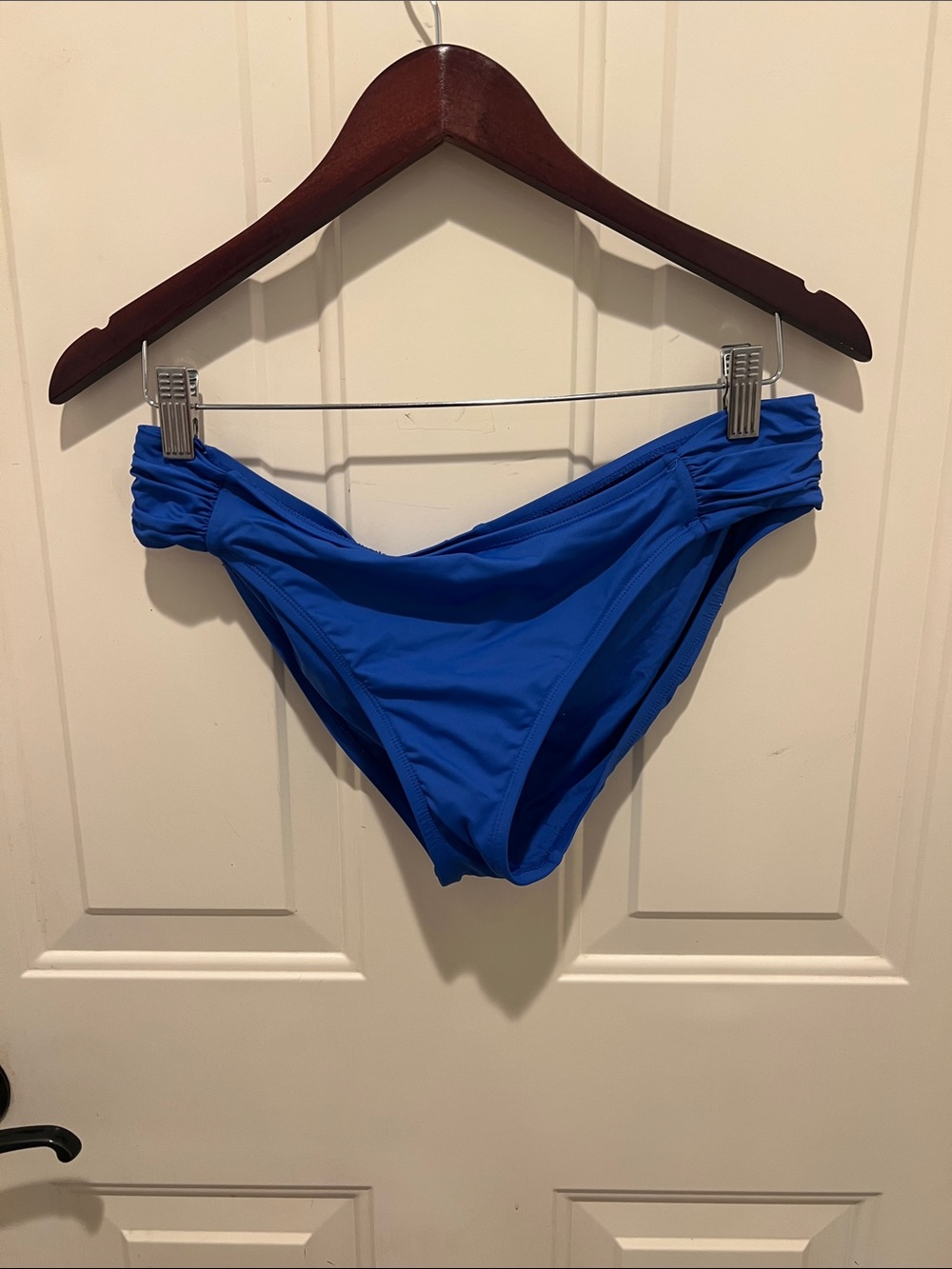 La Blanca size 14 Royal Blue Bikini Bottoms - Classic Ruched Sides